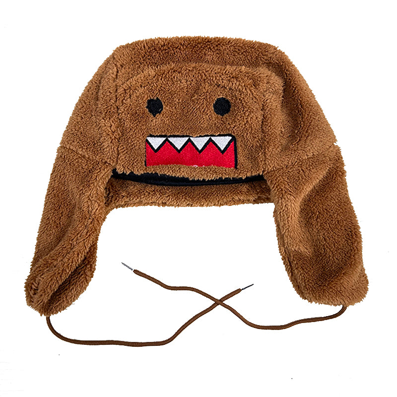 Autumn and winter new thick cartoon hat men and women cute warm ear protection Lei Feng hat popular plush cold-proof hat