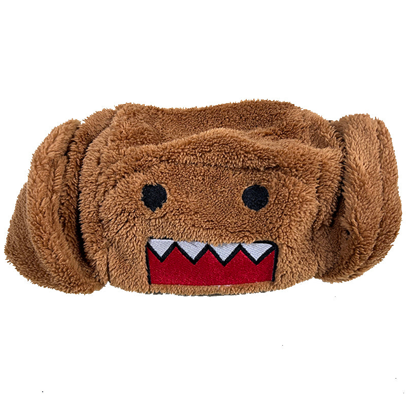 Autumn and winter new thick cartoon hat men and women cute warm ear protection Lei Feng hat popular plush cold-proof hat