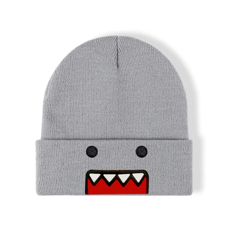 Y2k Harajuku multi-element pattern knitted hat for men and women, winter warmth, rock and hip-hop fashion