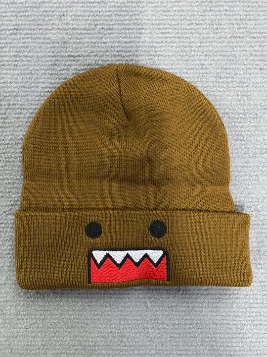 Y2k Harajuku multi-element pattern knitted hat for men and women, winter warmth, rock and hip-hop fashion
