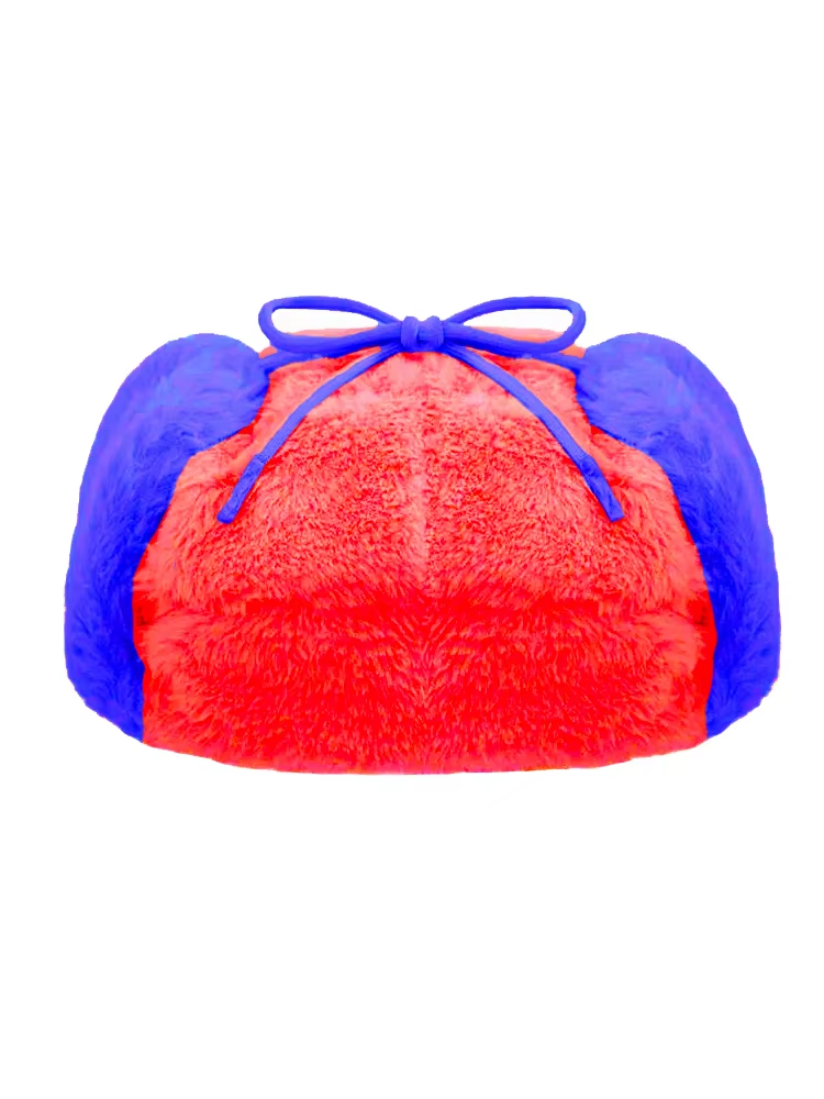 Autumn and Winter New Thick Cartoon Hat Cute Warm Ear Protection Lei Feng Hat Trendy Plush Cold proof Hat for Men and Women