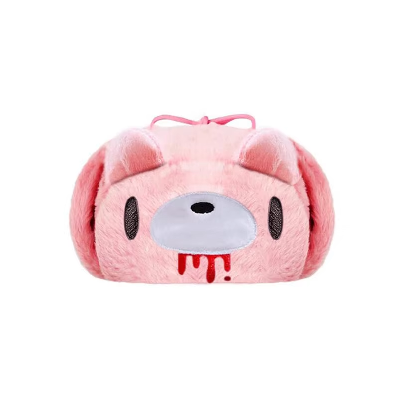 New Cute Pink Gloomy Cartoon Embroidered Knitted Hat Warm Windproof Hip Hop Casual Fashion Hat Autumn Winter Unisex