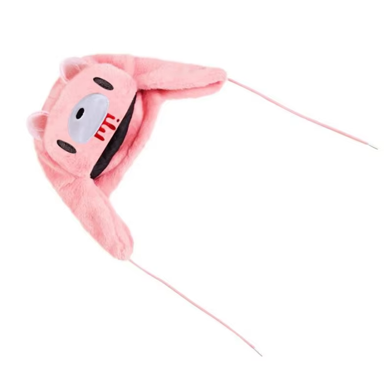 New Cute Pink Gloomy Cartoon Embroidered Knitted Hat Warm Windproof Hip Hop Casual Fashion Hat Autumn Winter Unisex