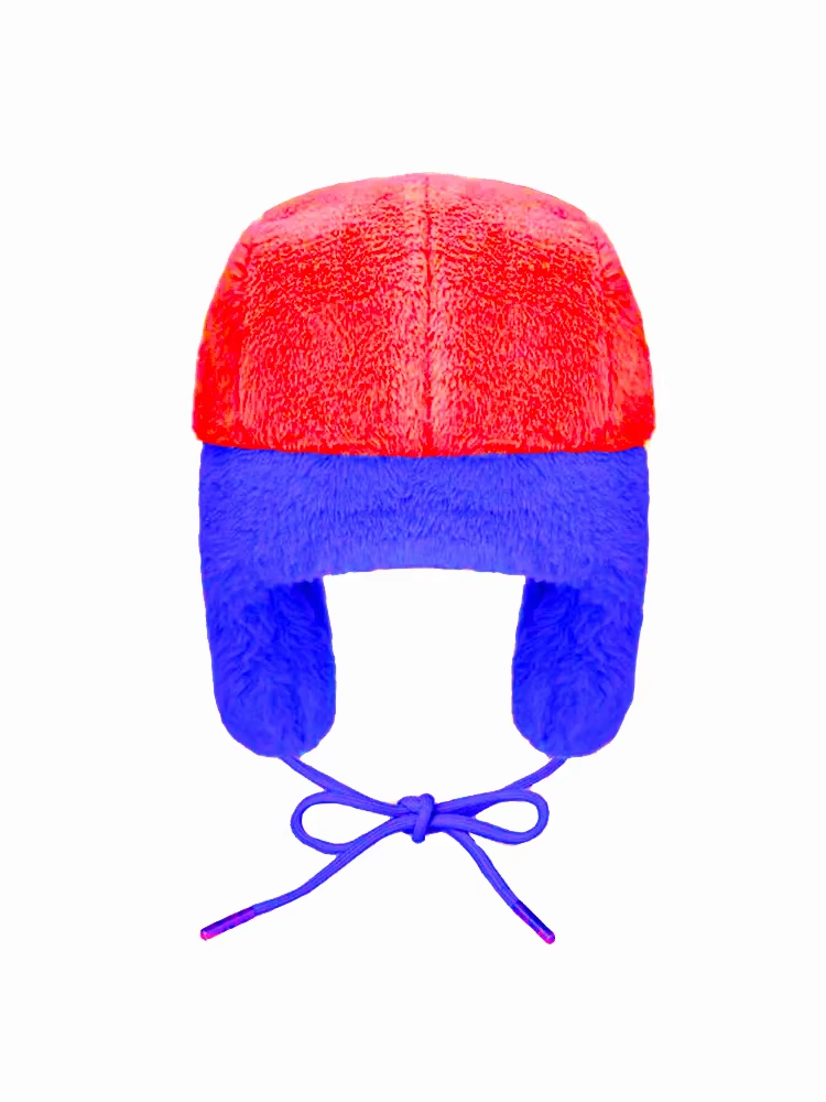 Autumn and Winter New Thick Cartoon Hat Cute Warm Ear Protection Lei Feng Hat Trendy Plush Cold proof Hat for Men and Women
