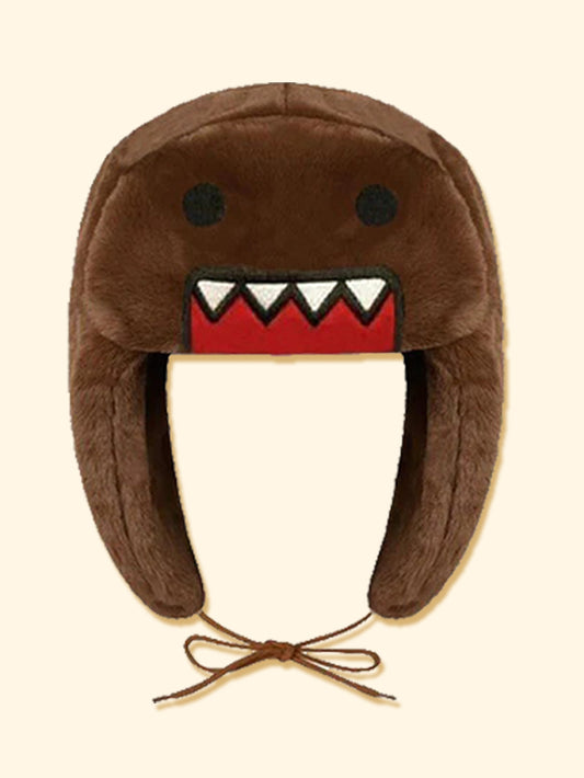 Autumn and winter new thick cartoon hat men and women cute warm ear protection Lei Feng hat popular plush cold-proof hat